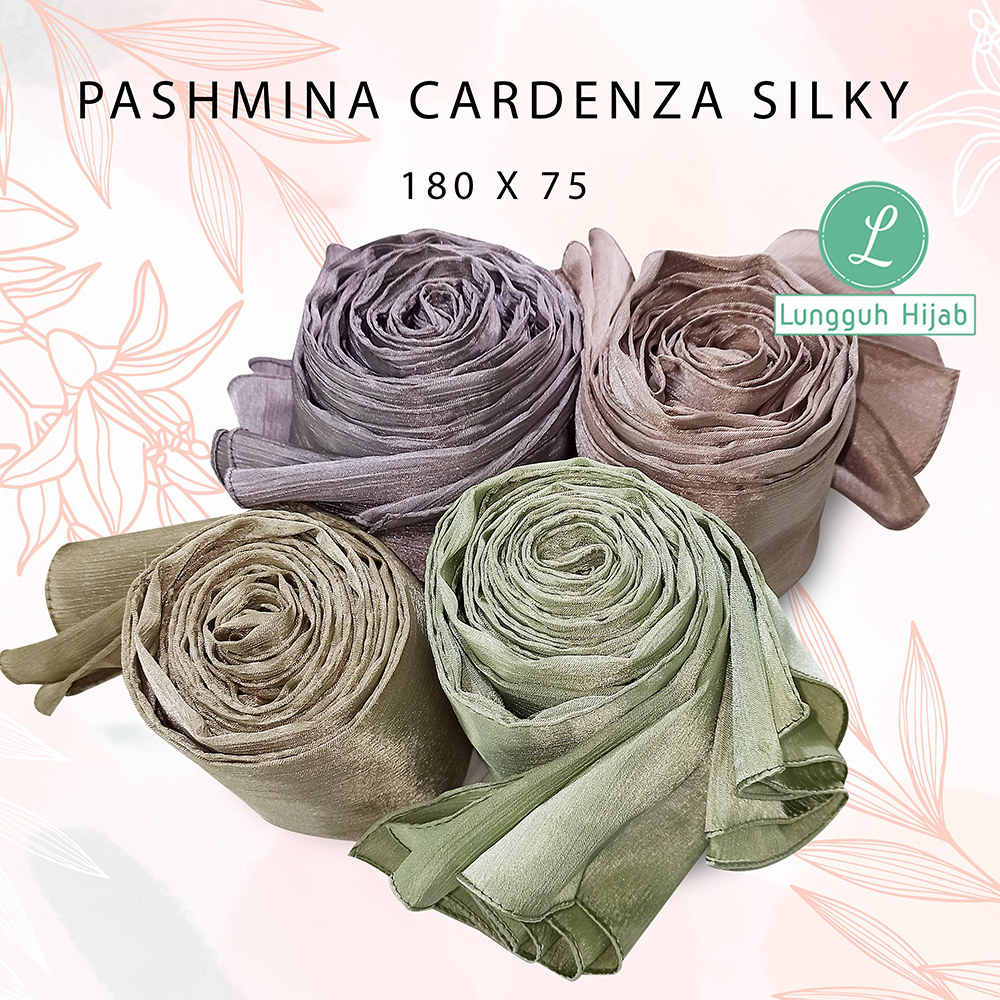 PASHMINA 𝐂𝐀𝐑𝐃𝐄𝐍𝐙𝐀 𝐒𝐈𝐋𝐊𝐘 FLOWY PREMIUM 180*75