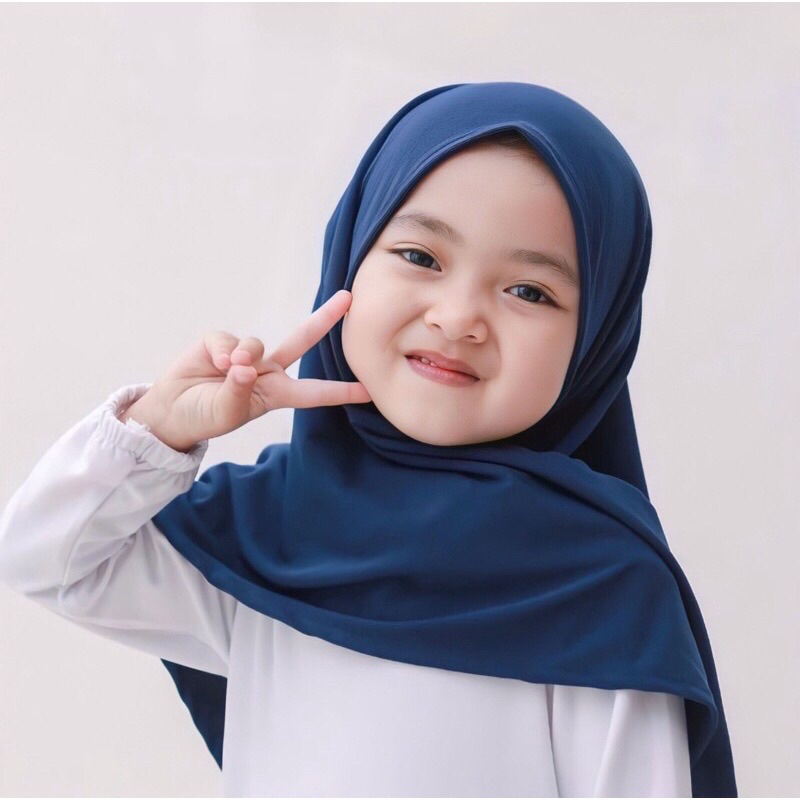 Hijab anak / Hijab pashmina instan anak - hijab oval anak - segitiga instan anak