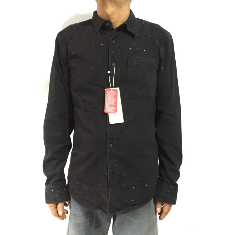 L114 - FSBN Black Denim Blouse