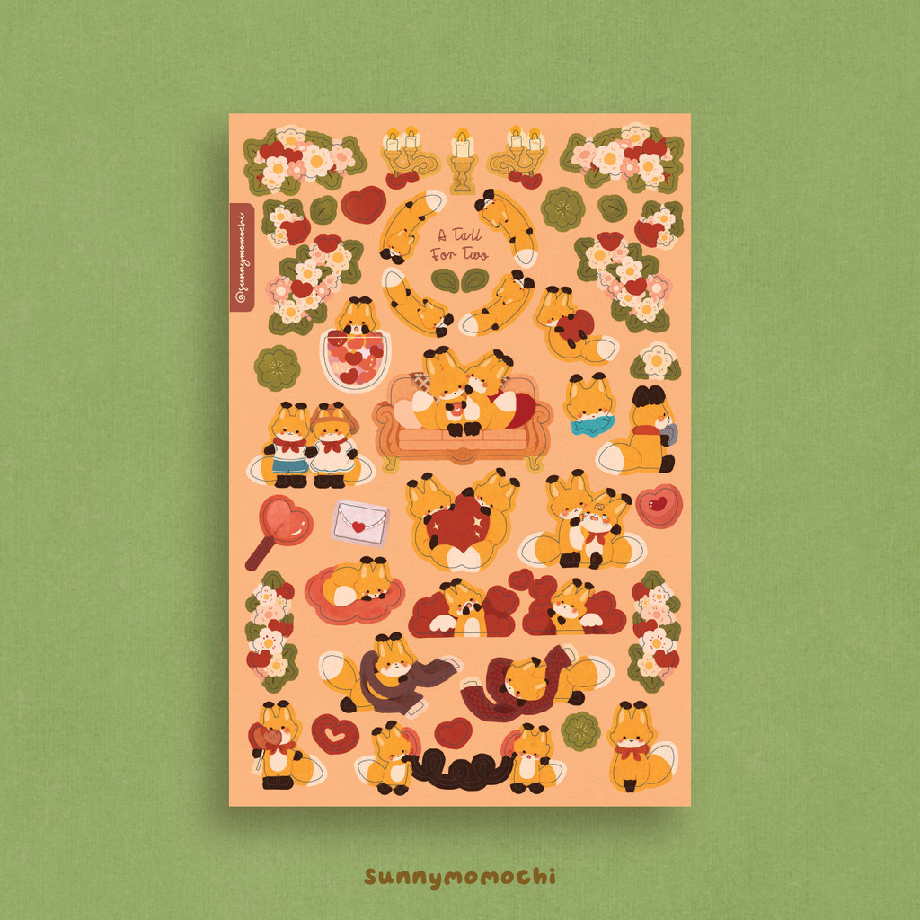 

A Tail for Two Sticker | sunnymomochi