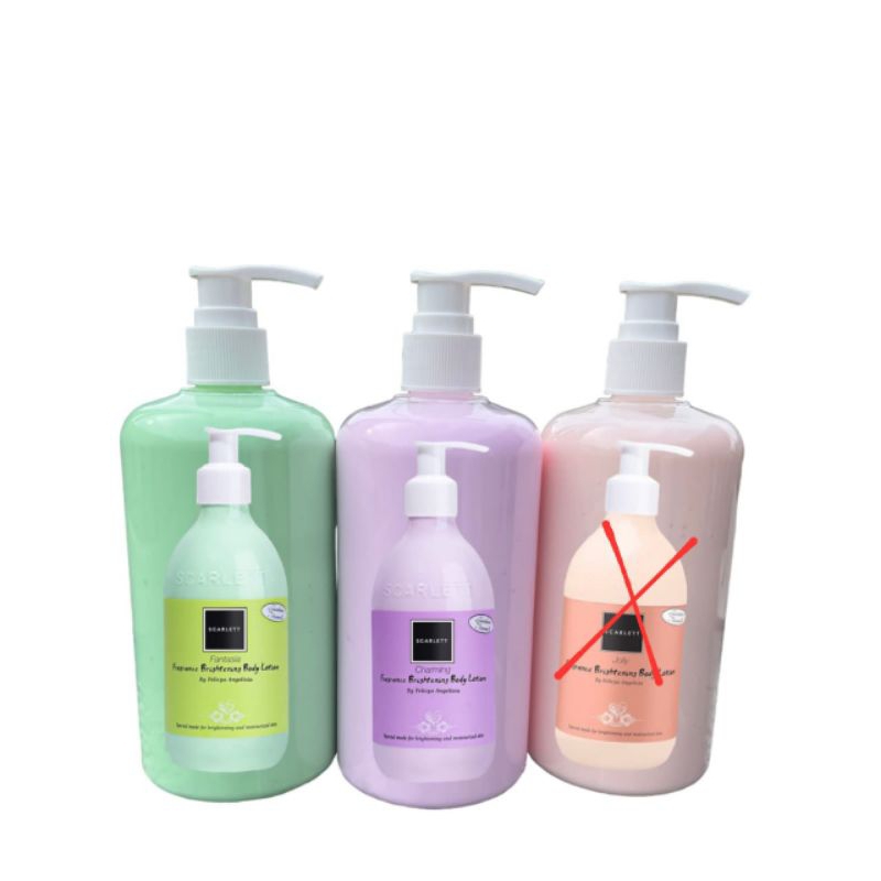 SCARLETT BODY LOTION SERIES - FANTASIA / HAPPY / JOLLY / CHARMING Kemasan Repack