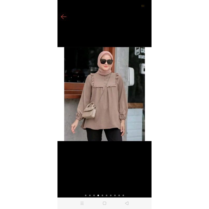 Atasan wanita rempel blouse crinkle airflow premium