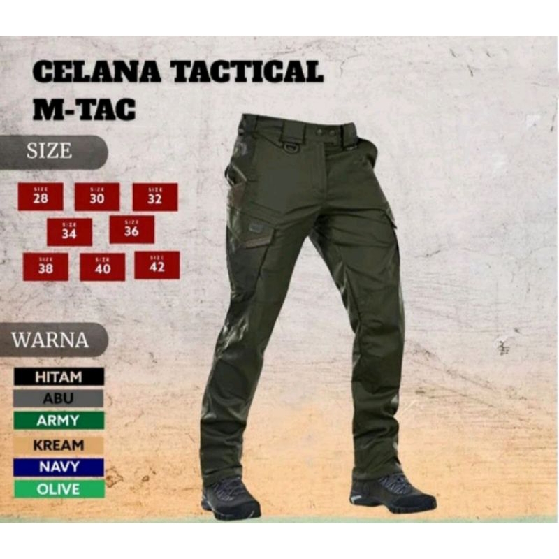 Celana PDL Tactical Lapangan Panjang Pria M-tac