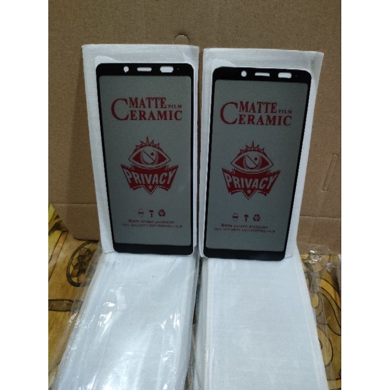 TG Tempered Glass Ceramic Spy Xiaomi Redmi Note 5 Redmi Note 5 Pro Anti Gores Matte Privacy