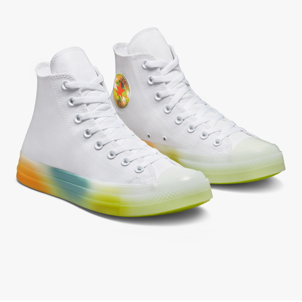 Converse CTAS CX Spray Paint Men's Sneakers White Orange
