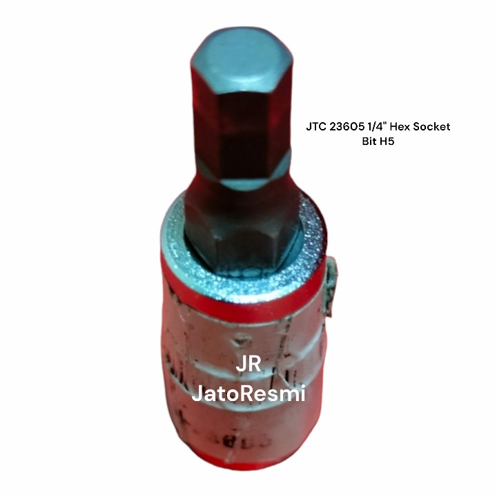 JTC 23605 1/4" Hex Socket Bit H5 Socket L 5mm