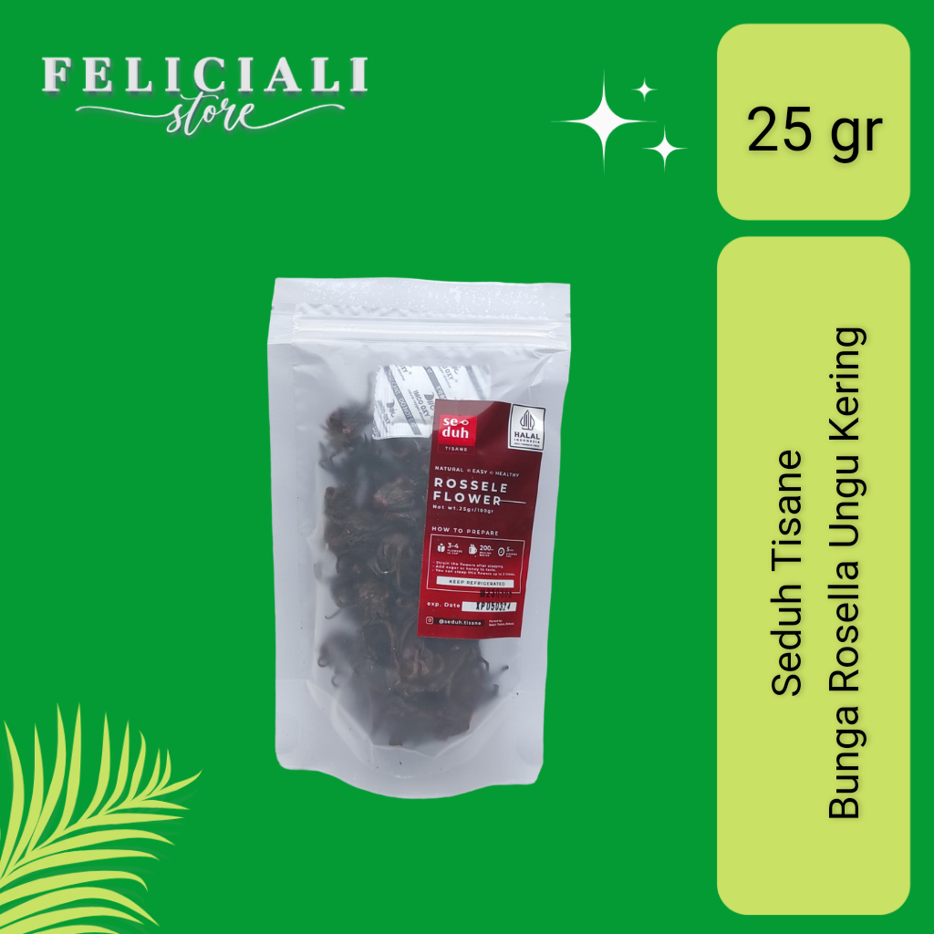 

Bunga Rosela Ungu Kering - Dried Roselle Flower - Rosella