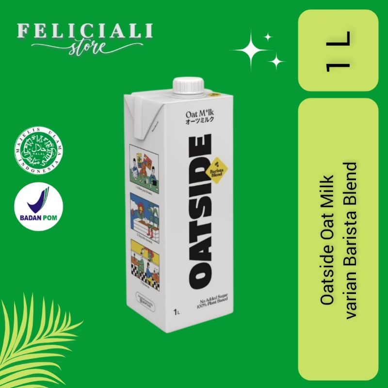 

Oatside Oat Milk Susu Oat Gandum Barista Blend 1 Liter