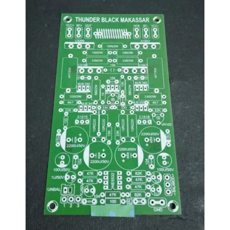pcb power TBM mono tunder black makasar