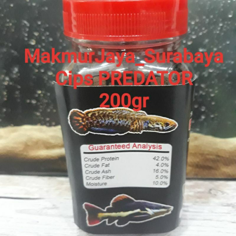 Chips Predator Fish 200gr pelet ikan fish