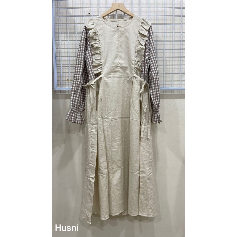 GAMIS MOTIF KOTAK  WANITA B897 IMPORT BANGKOK