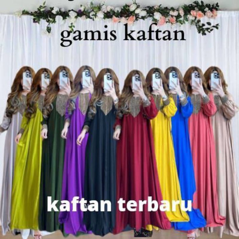 KAFTAN AMEENA - GAMIS KAFTAN MATT RAYON POLOS - GAMIS RENDA ARABIAN
