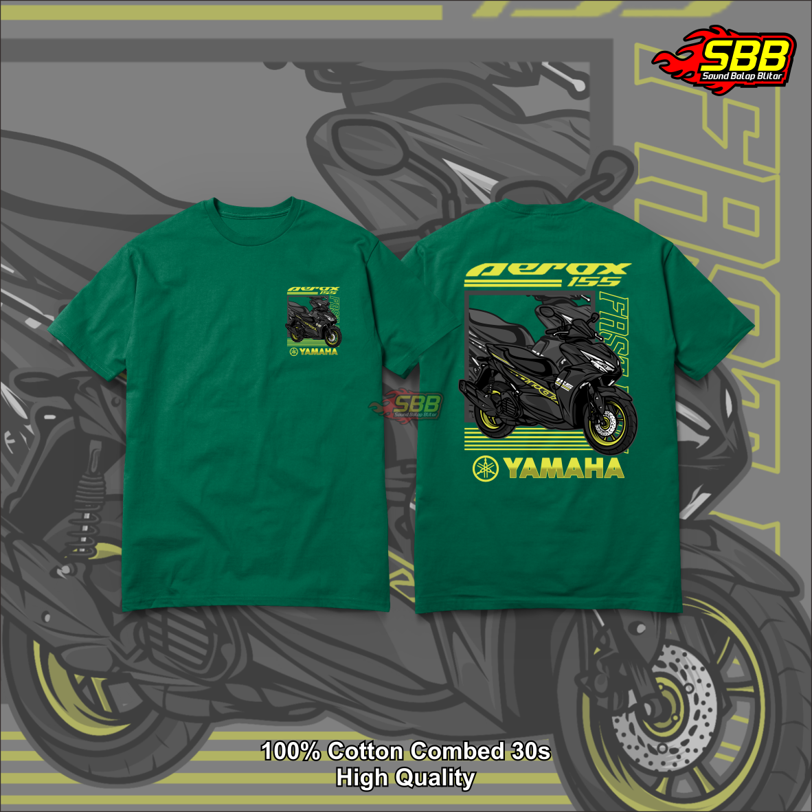 Kaos Wacing Aerox Katun Combed Distro Soundbalapblitar