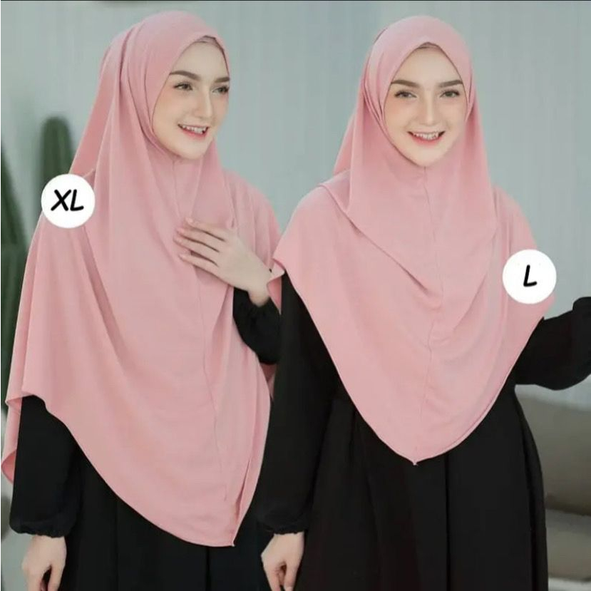 JILBAB BERGO INSTAN KHIMAR AYNA SYARI JUMBO JERSEY PREMIUM