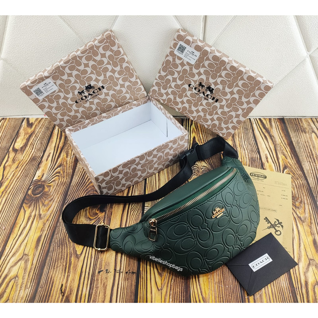 Tas Dada Pinggang Pria wanita authentic factory outlet Coach Man Waist Bag - [FREE BOX] COACH WAISTBAG Tas wanita tas terlaris tas coach - Ready Stock tas coach bag original kantong pria tas bahu miring Paket dada 1787