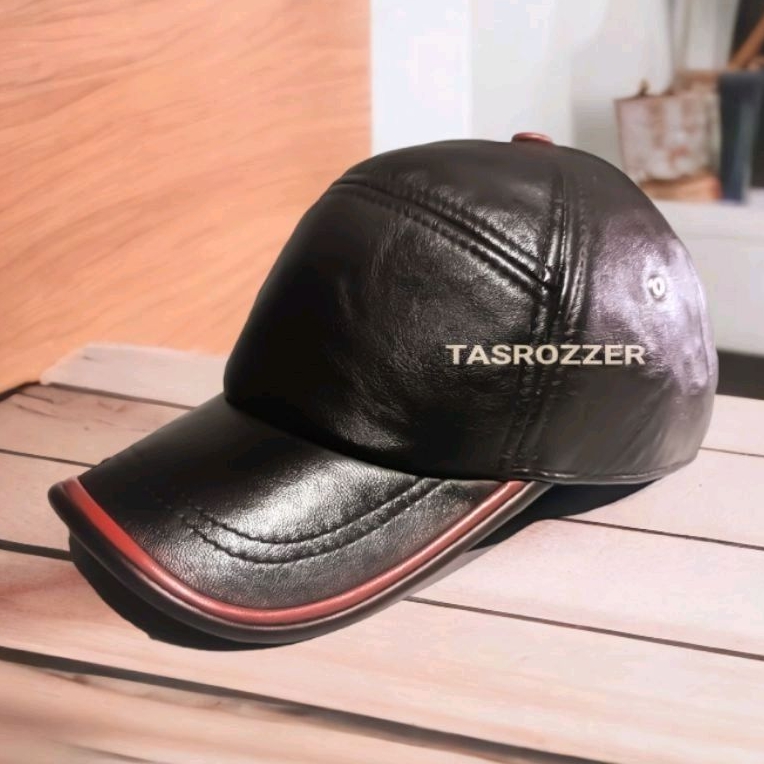 Topi kulit asli pria model kekinian