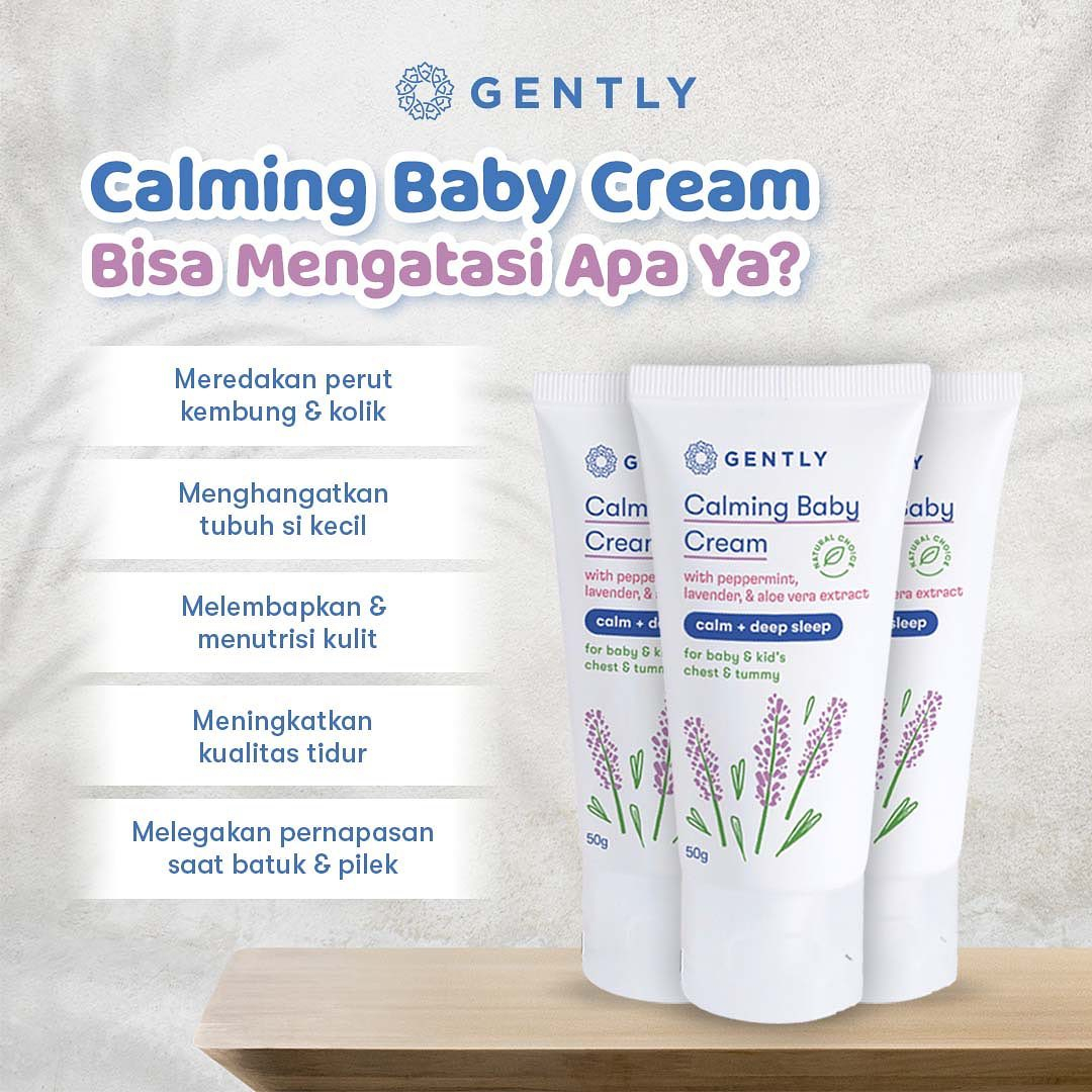 Gently Calming Baby Cream | Krim Penghangat dan Pereda Kolik Bayi