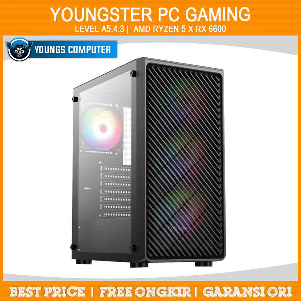 YOUNGSTER PC GAMING | LEVEL A5.4.3 | AMD Ryzen 5 + RX 6600