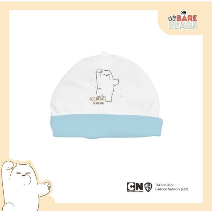 FLUFFY Topi Emen Bayi WE BARE BEARS Isi 1Pcs