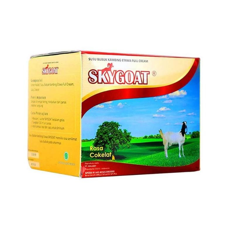 Susu Kambing Etawa Cokelat 1 Box isi 10 Sachet Rasa Cokelat Sesuai Gambar