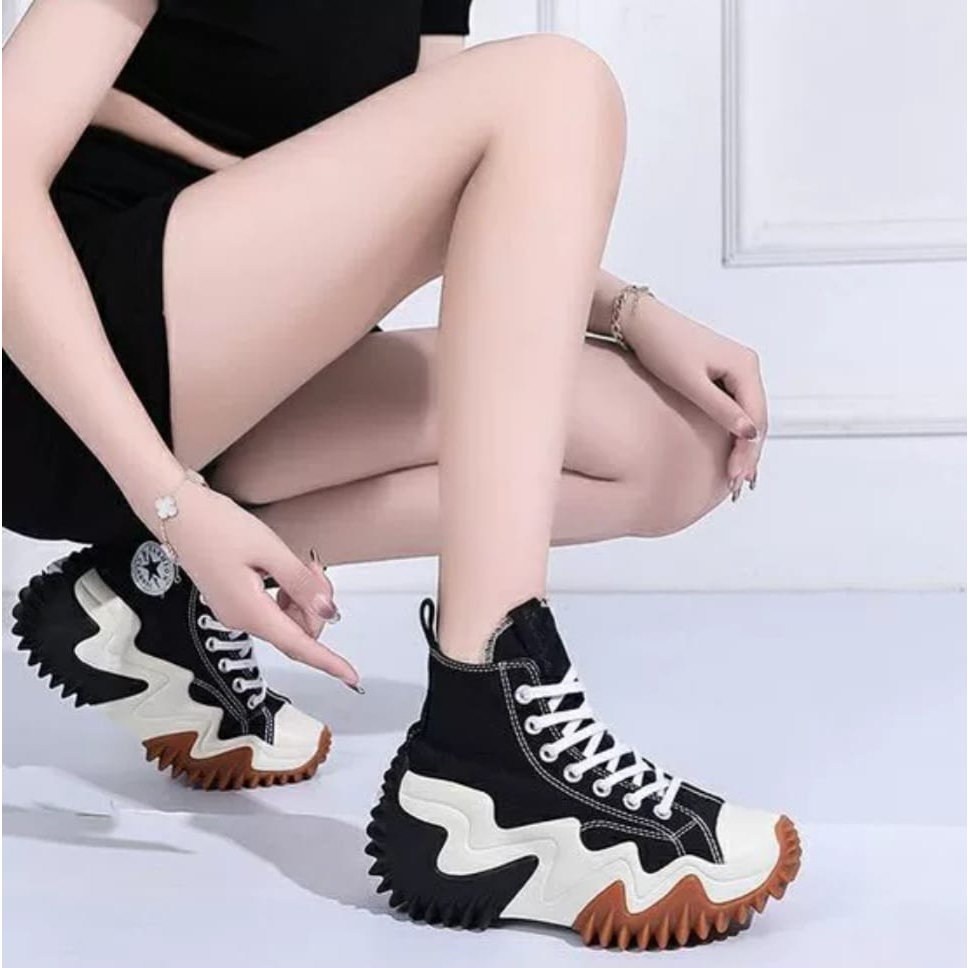 SEPATU SNEAKERS WANITA SOL TINGGI As182