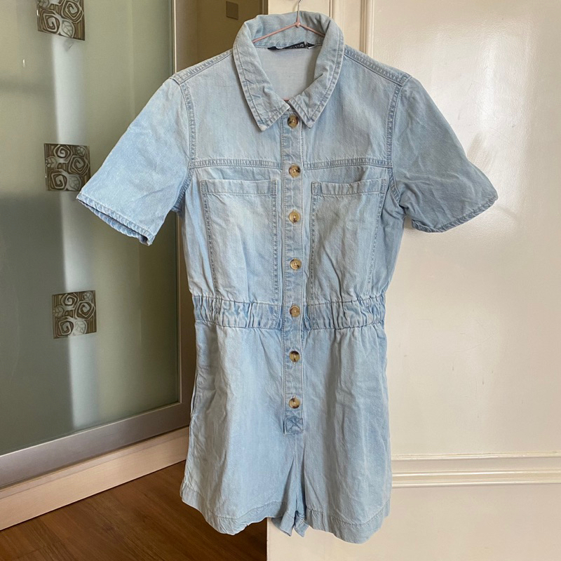 PRELOVED Original Zara Denim Jumpsuit Playsuit Jeans