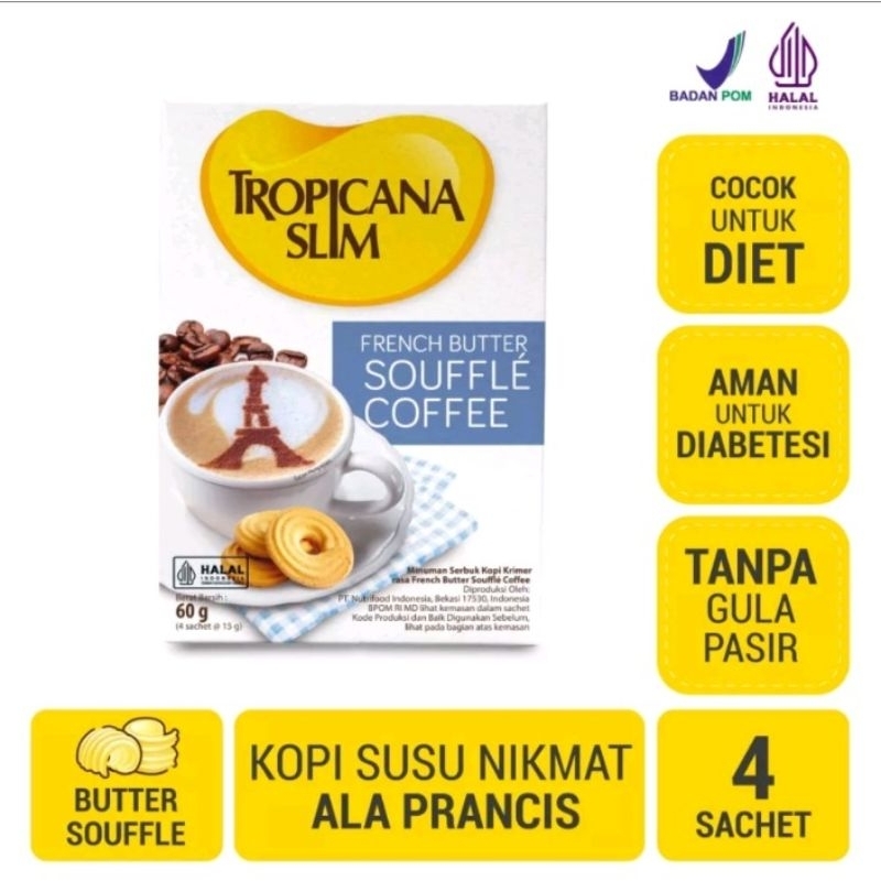 

Tropicana Slim French Butter Souffle Coffee 4 sachet