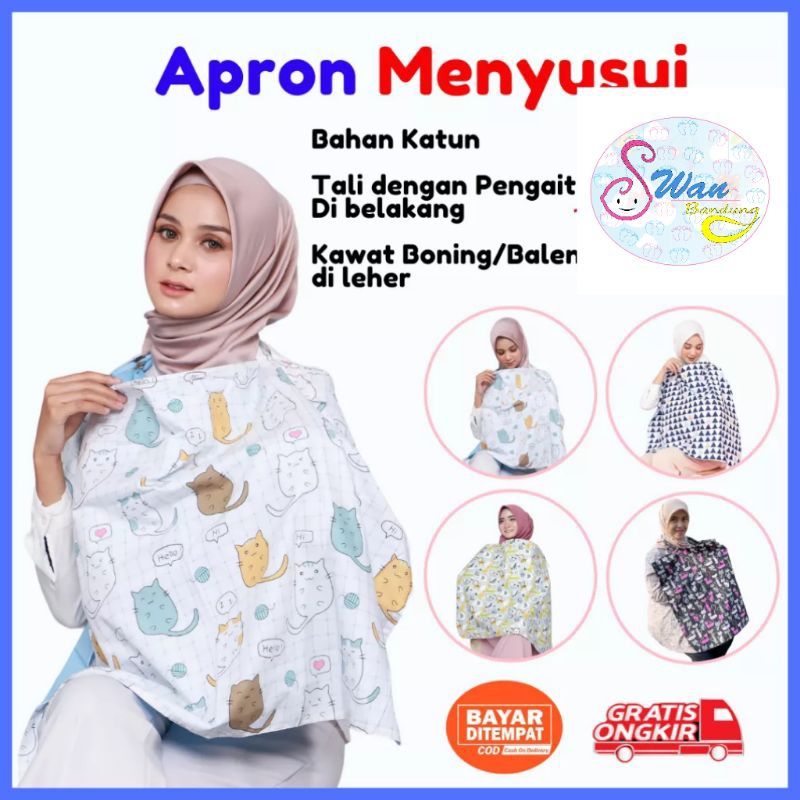 Nursing Cover Apron Menyusui Kain Penutup menyusui