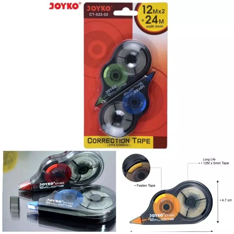 

tip ex roll 12m / tipe x kertas 12m