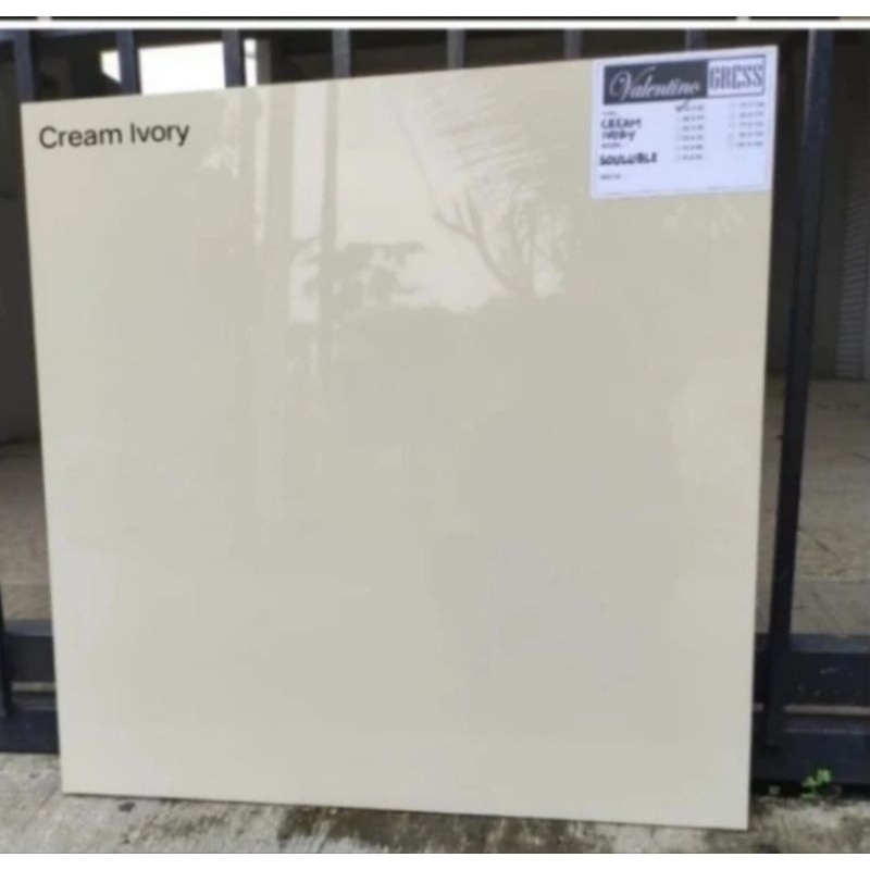 Granit 60x60 Polos Cream | Valentino Gress Cream Ivory Glossy