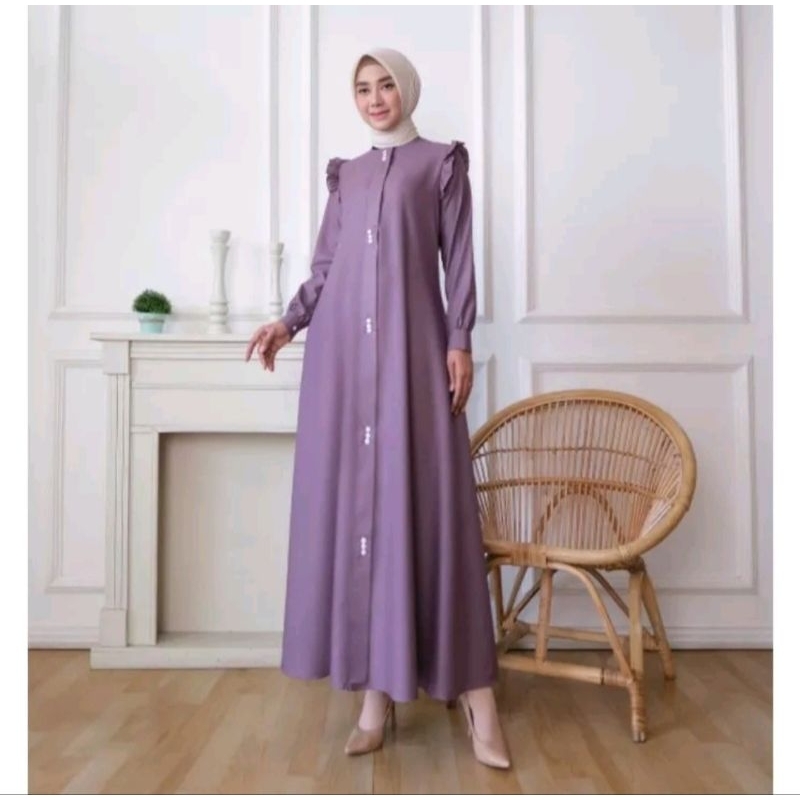 Gamis Dinda - Gamis Polos - Gamis Guzel Premium - Gamis Wanita Bahan Katun Toyobo