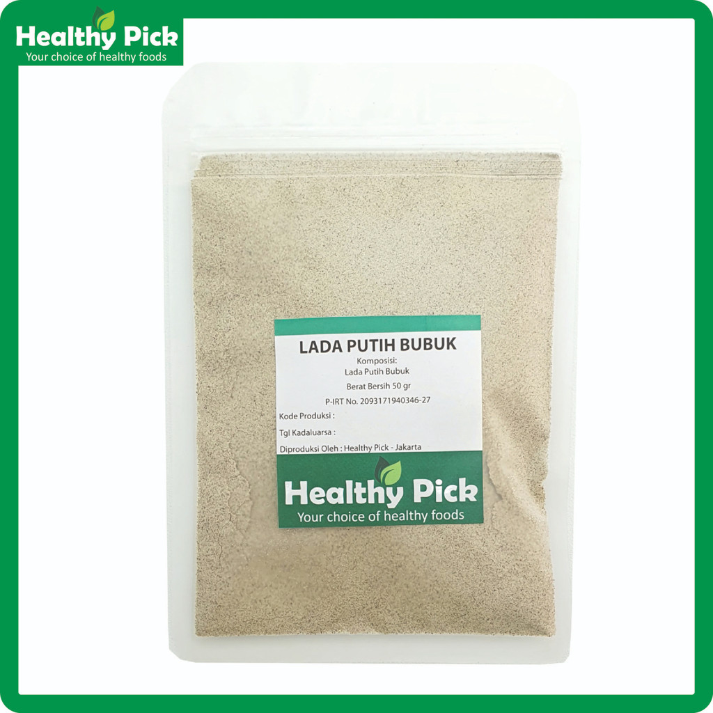 

Ground White Pepper / Lada Putih Giling / Lada Putih Bubuk 50gr