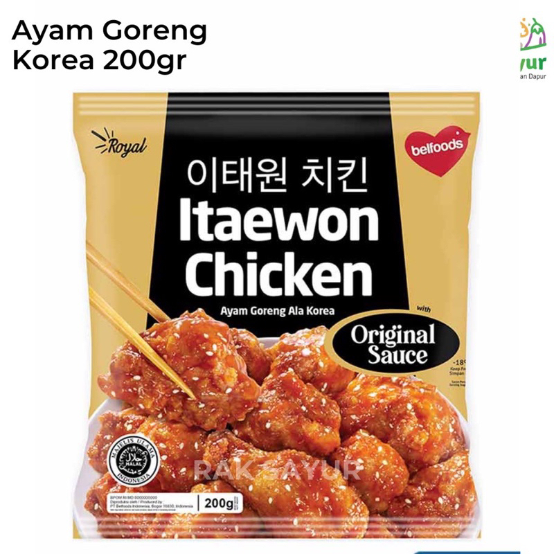 

itaewon chicken ayam goreng ala korea belfoods 200 gr