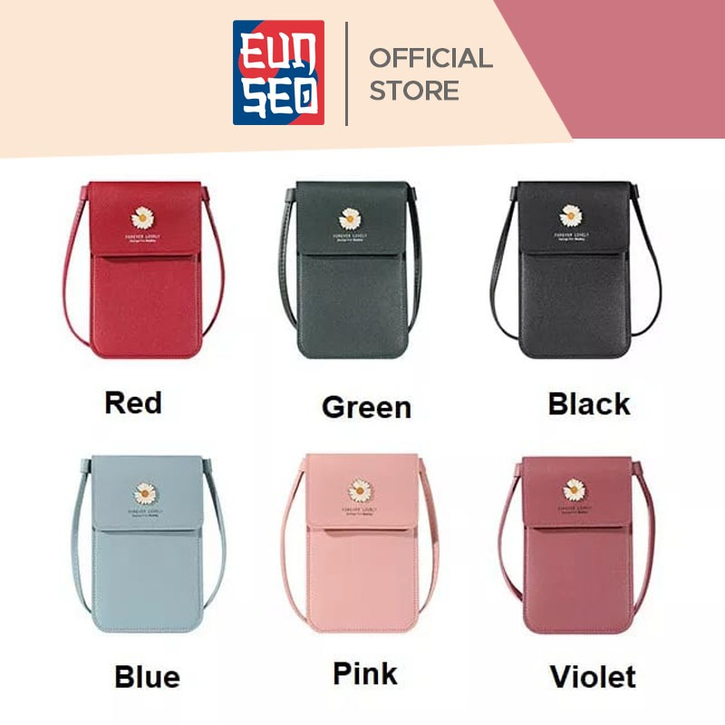 Tas Selempang Wanita Mini Kulit Daisy Flower Fashion Korea EUNSEO