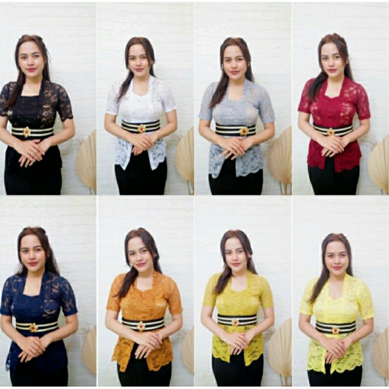 KEBAYA BALI BROKAT SOFIA BED LENGAN PENDEK