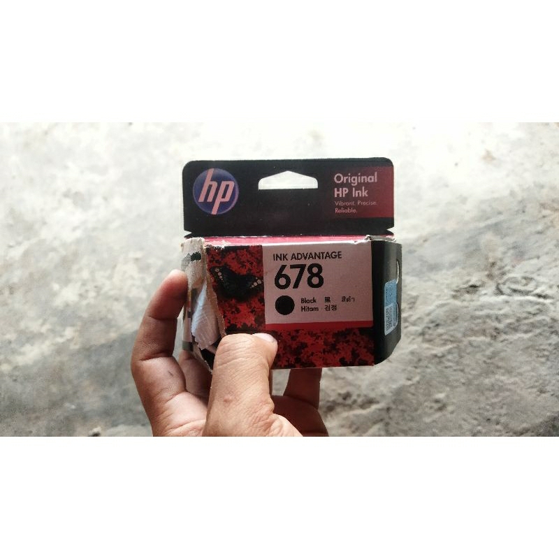 CATRIDGE PRINTER HP 678 Warna HITAM SECOND SALAH BELI BISA COD