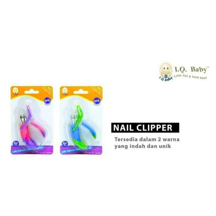 I.Q. BABY Nail Clipper With Magnificet | Gunting Kuku Bayi IQ158 (Tersedia Varian Warna)