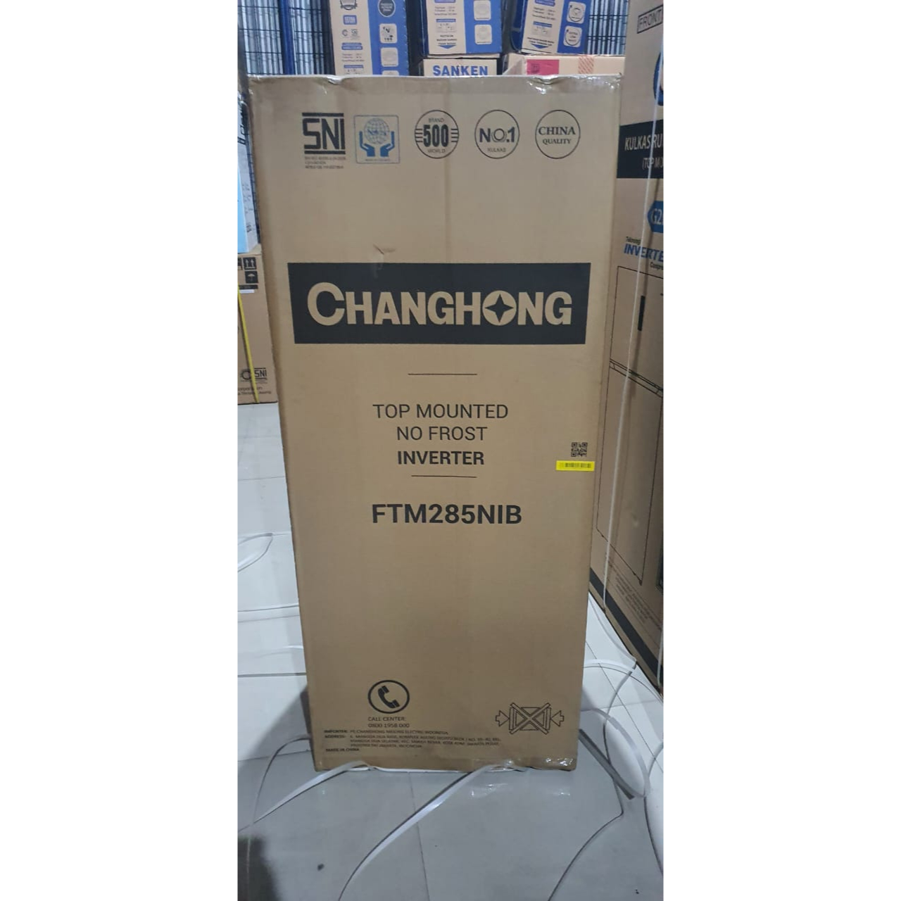 KULKAS CHANGHONG FTM 285 NIB 2 PINTU FTM-285NIB LEMARI ES