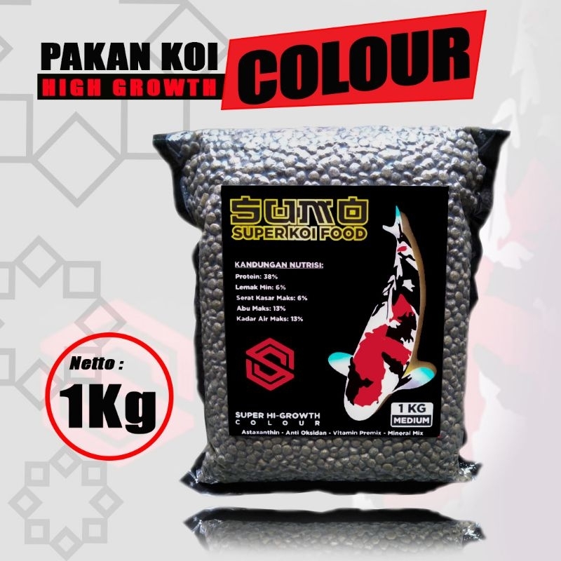 pelet PAKAN KOI COLOUR SUMO