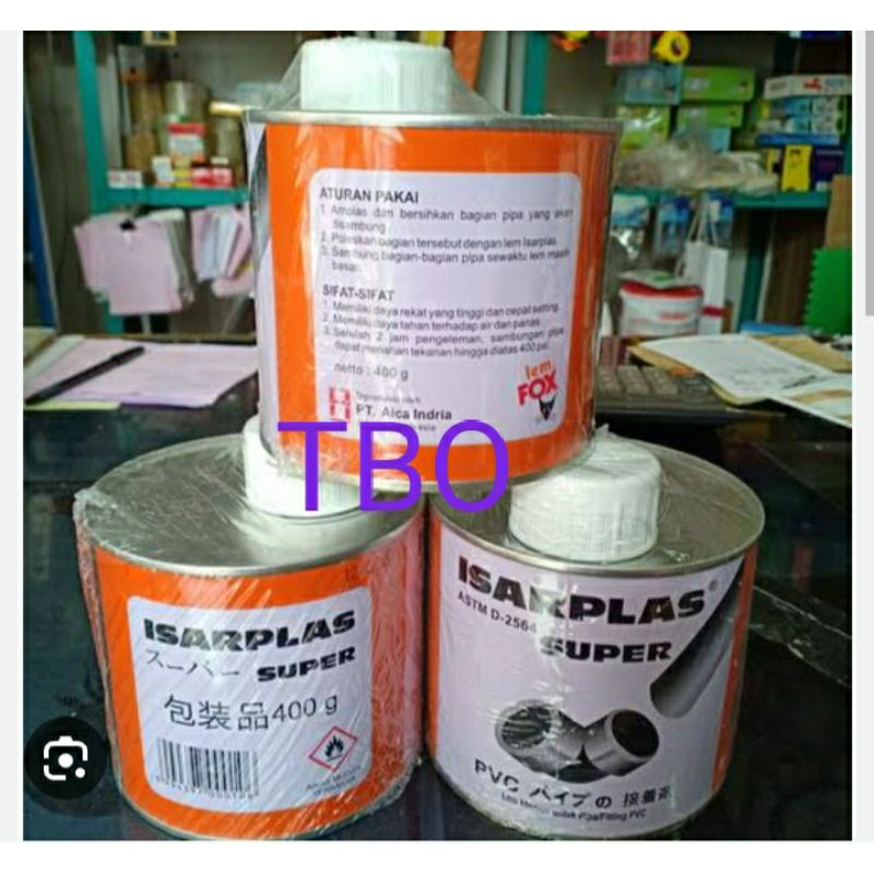 Lem PVC Isarplas Kaleng Isi 400 gram , Lem Pipa PVC Isarplas Kaleng