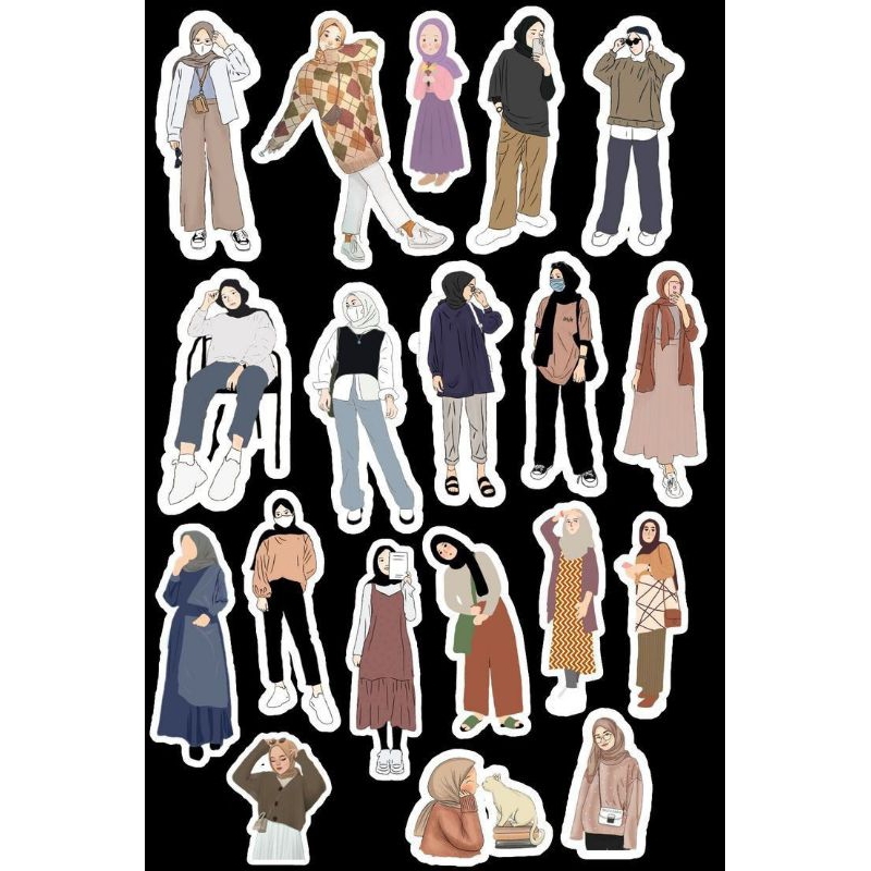 

TERMURAH Stiker tema muslimah//stiker journal/isi banyak