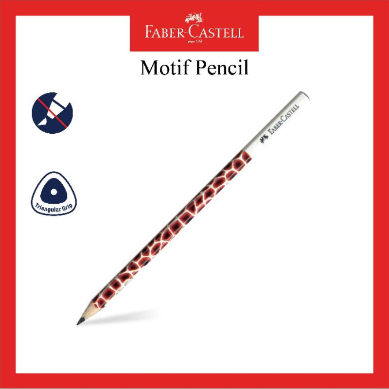 

Faber Castell Pencil Motif Girrafe 2B / Pensil Motif Jerapah 2B