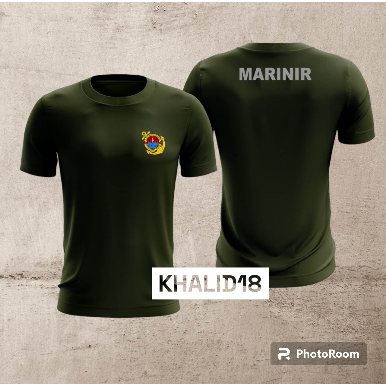 Kaos jersey olahraga MARINIR   kaos jersey olahraga HIJAU ARMY DRYFIT PREMIUM(BAHAN ADEM)