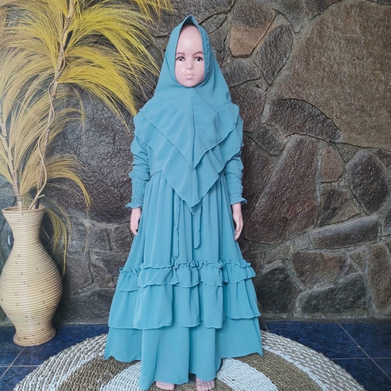 PAKET USAHA Set gamis anak umpak LUSINAN