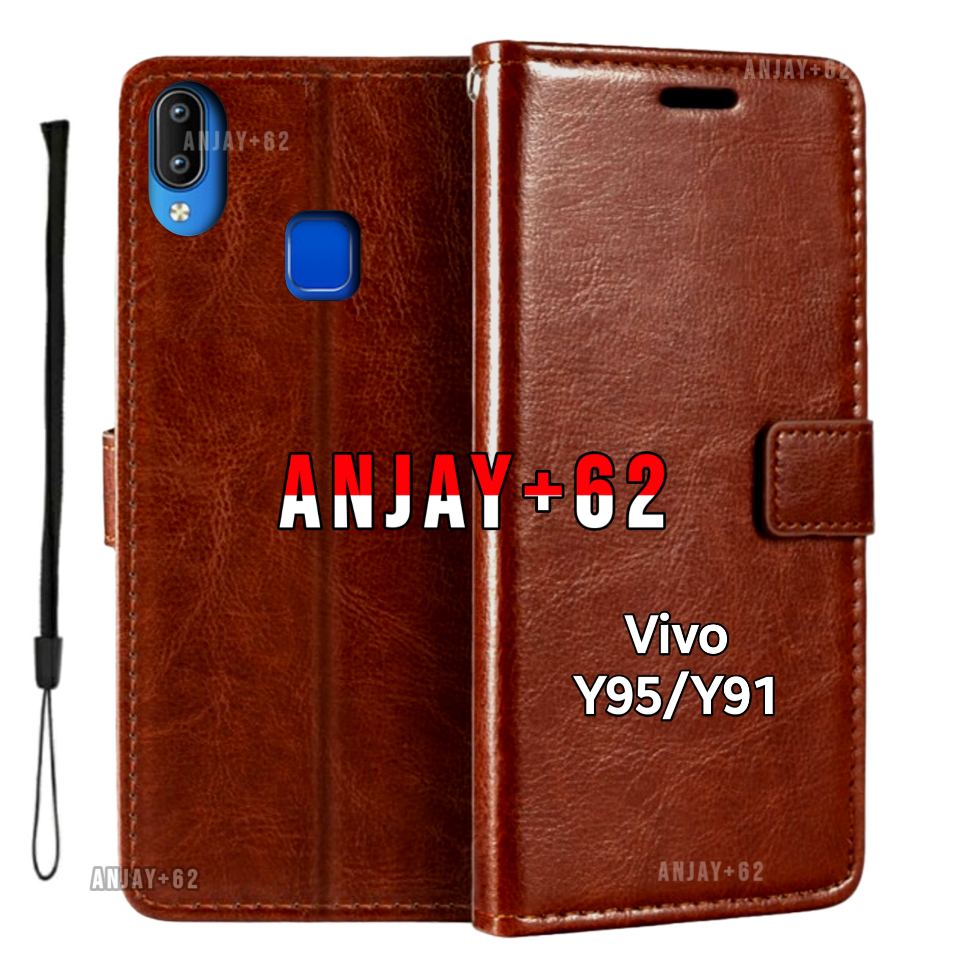 Flip Vivo Y91 Y93 Y95 1807 1816 / 1817 / 1820 / 1811 V1818 CASE cover Casing Leather Wallet PU – Sar