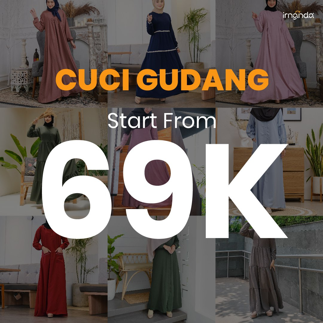 Irnanda Defect Gamis Polos & Motif Wanita Premium