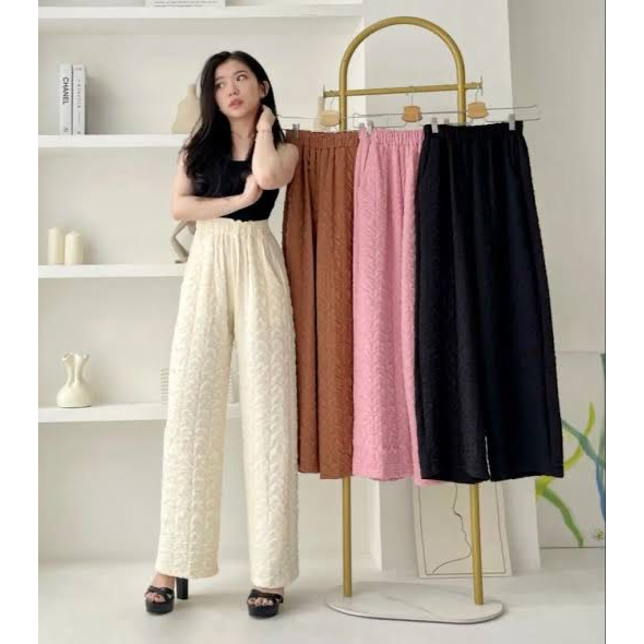 BUBBLE CLOUD KULOT PANT  / CELANA PANJANG BUBBLE KULOT