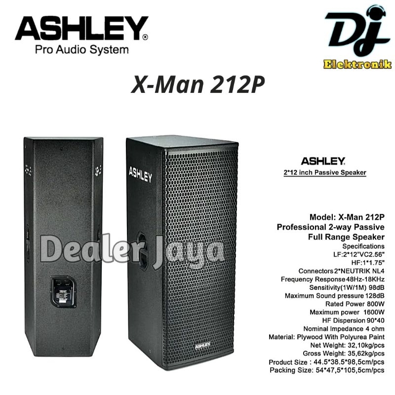 Speaker Pasif Ashley X MAN 212 P / X MAN 212P / XMAN 212 P - 12 inch