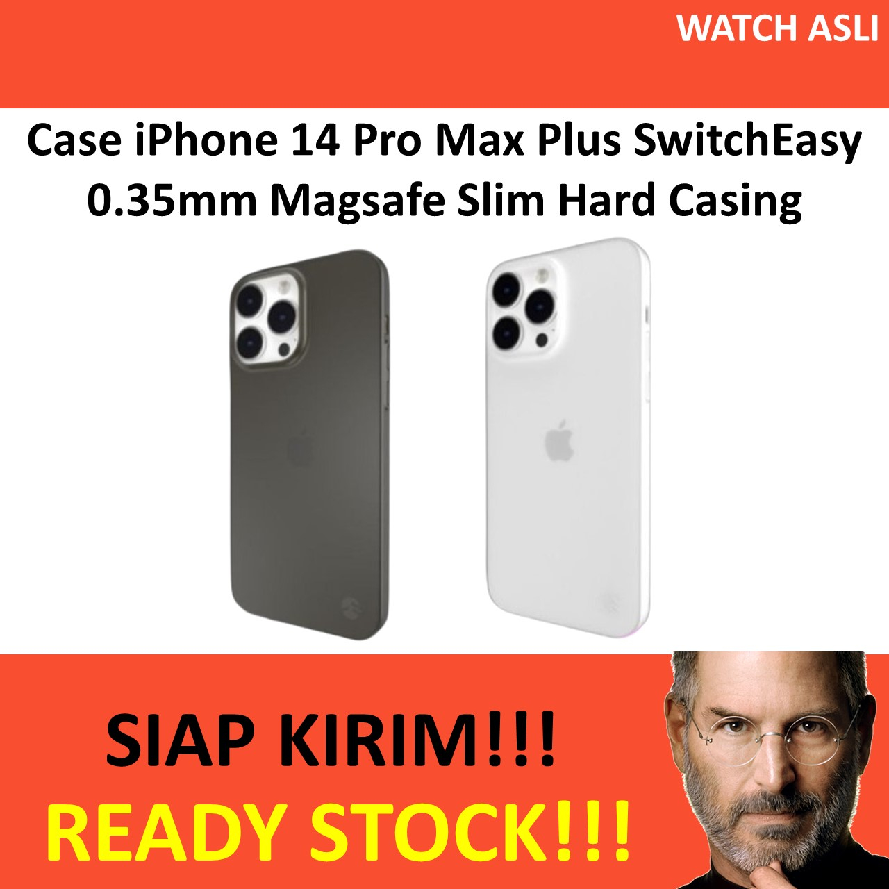 Case iPhone 14 Pro Max Plus SwitchEasy 0.35mm Magsafe Slim Hard Casing