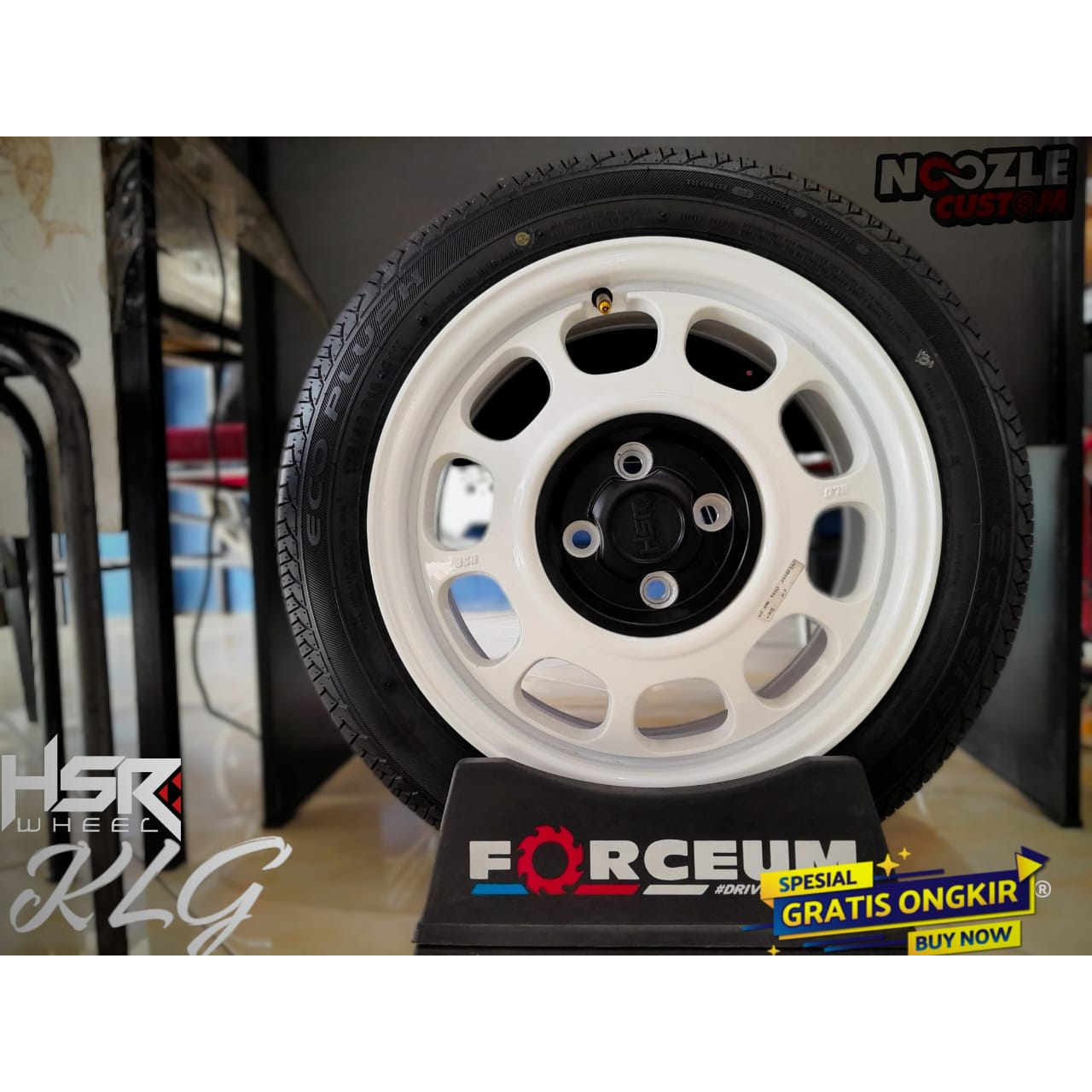 VELG KALENG HSR R15 LUBANG 4 PCD 100 DAN 114,3 PELEK MOBIL RACING RING 15